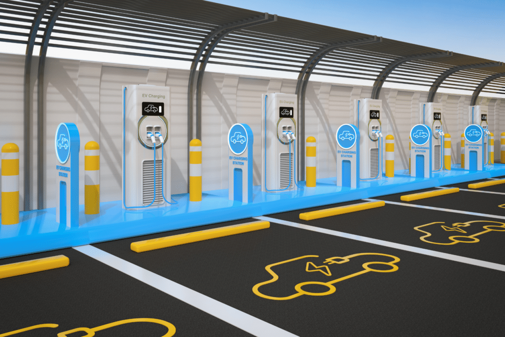 Commercial EV charging stations